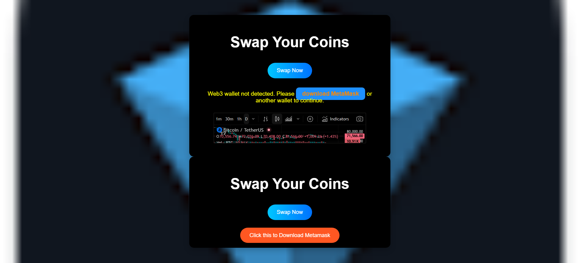 Screenshot of trustwallet.sshpro.16mb.com