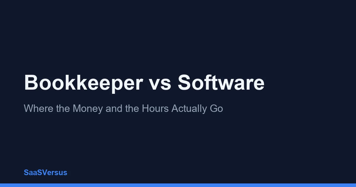 Bookkeeper vs Software