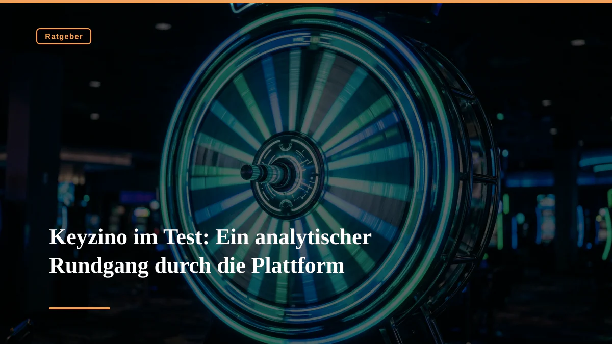 Keyzino im Test: Ein analytischer Rundgang durch die Plattform