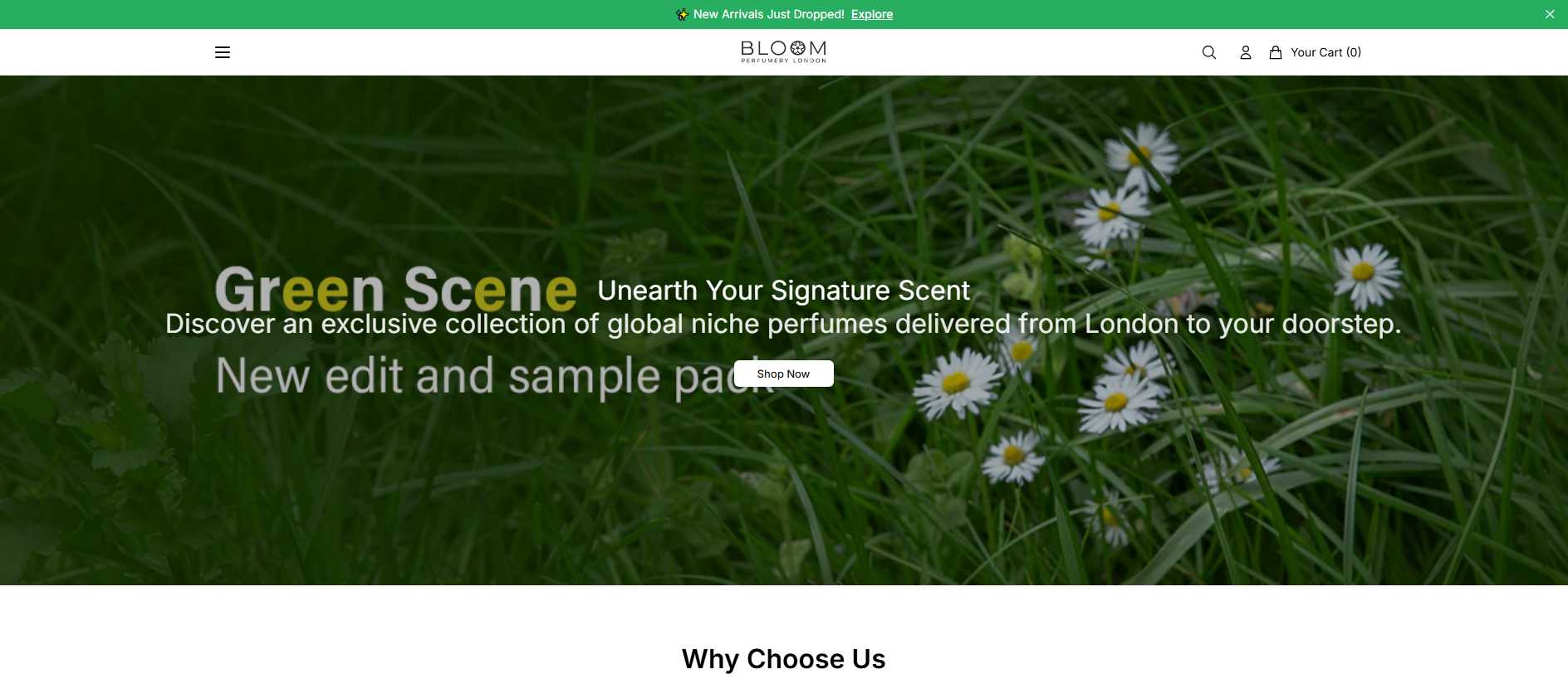 Primary capture · bloomperfumelondon.shop