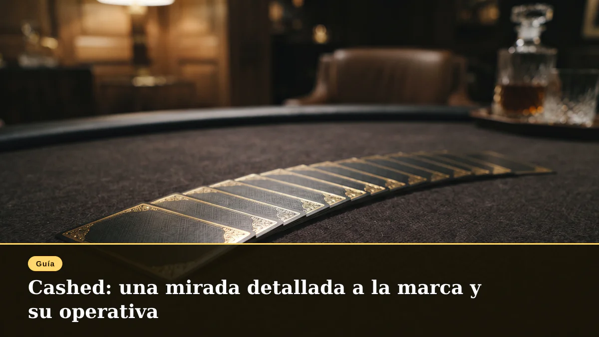 Cashed: una mirada detallada a la marca y su operativa