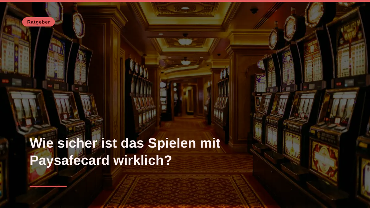 Wie sicher ist das Spielen mit Paysafecard wirklich?
