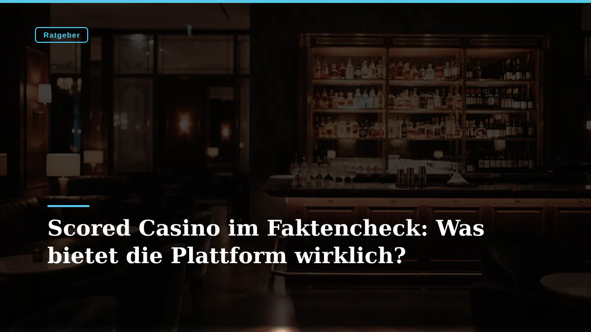 Scored Casino im Faktencheck: Was bietet die Plattform wirklich?