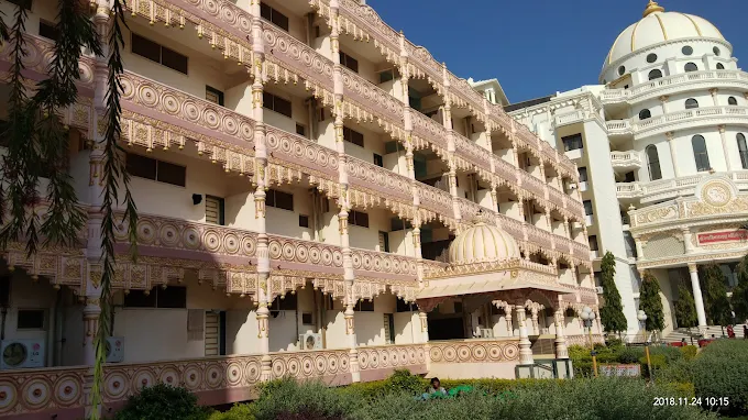 Ornate entrance of Sarangpur Trust Dharamshala