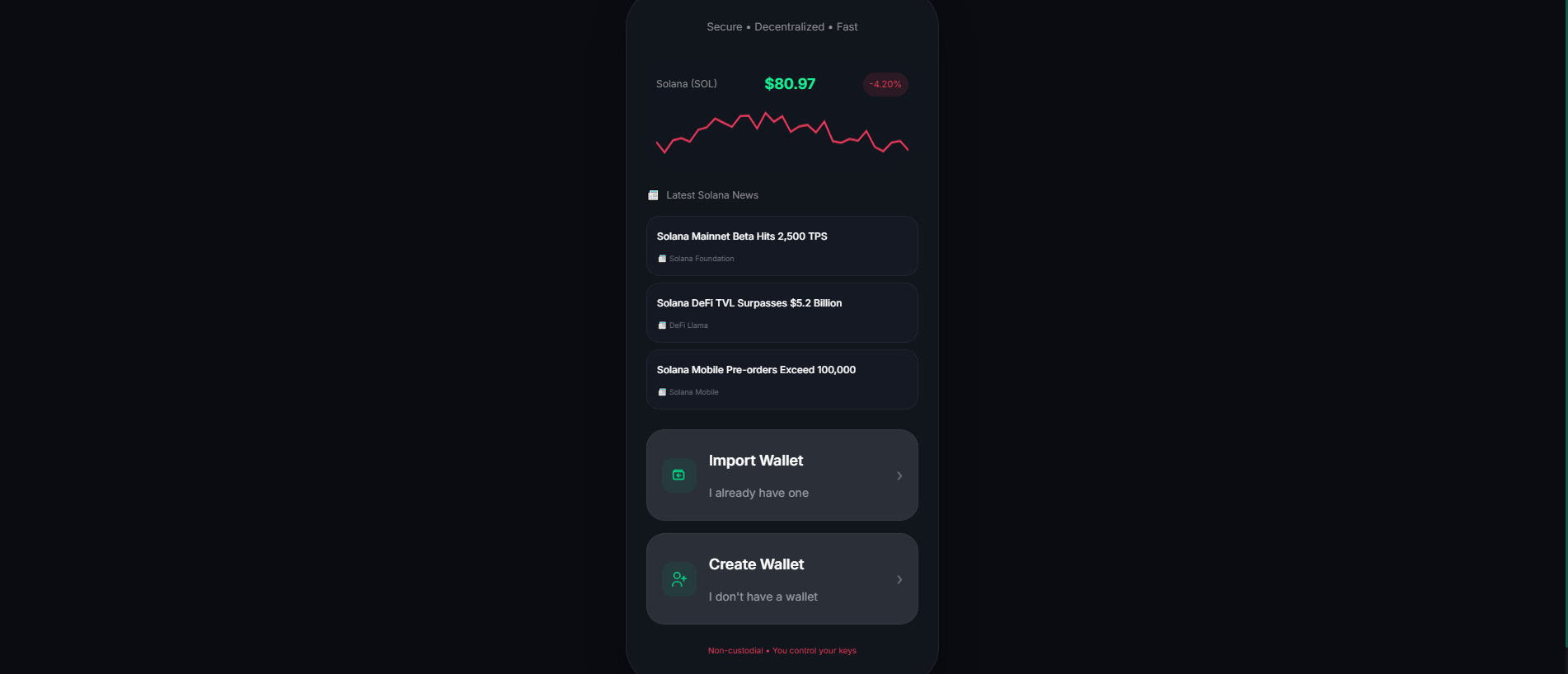Screenshot of solwallet-app.com