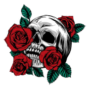 skull roses R