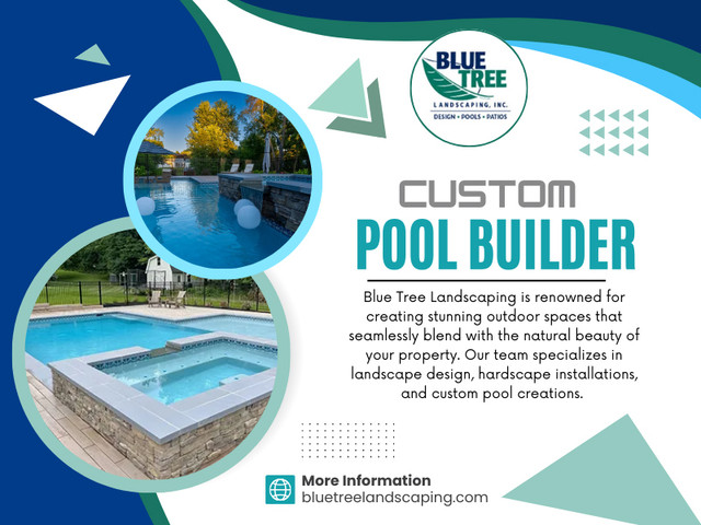 At Blue Tree Landscaping, we help homeowners design and build custom pools that fit perfectly with their homes and lifestyles. But before the building begins, it’s important to think about the features that will make your pool truly stand out.

Let’s explore the top features to consider when working with a custom pool builder — and how we bring your backyard dreams to life.

Click here to know more about Custom Pool Builder: https://bluetreelandscaping.com/custom-pools

Google Business Profile: https://www.google.com/maps/place/?cid=17511215015669106043

Visit Official Website: https://bluetreelandscaping.com

Blue Tree Landscaping

Address: 4494 Skippack Pike, Schwenksville, PA 19473, USA
Phone: +16102220590
Email Address: info@bluetrreelandscaping.com
Find Us Google Map: https://maps.app.goo.gl/MYZ9UiPYZH7UvXgv9

Our Profile: https://bluetreelands.imgbb.com/

See More:

https://is.gd/rTChDV
https://is.gd/r9T08I
https://is.gd/ko023Q
https://is.gd/fP34x7