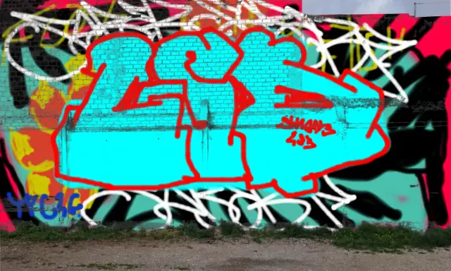 Graffiti artwork by SHADE230