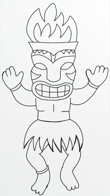 Tiki-mask-dancer