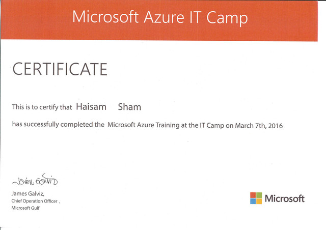 MS Azure 2016