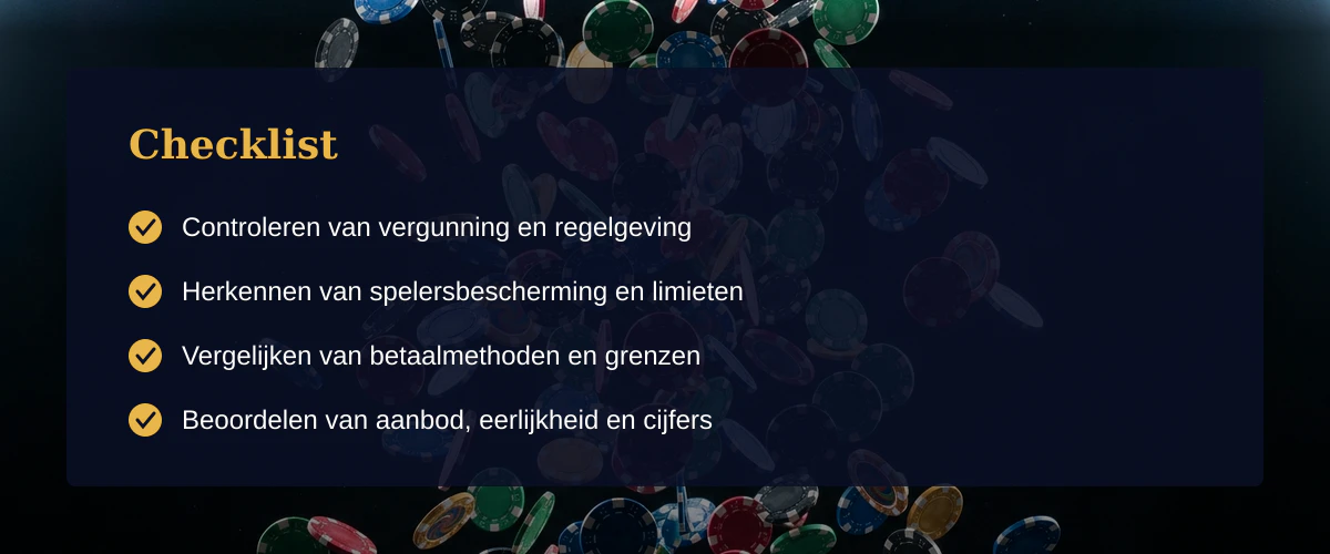 Kiezen van een veilig online casino — Checklist