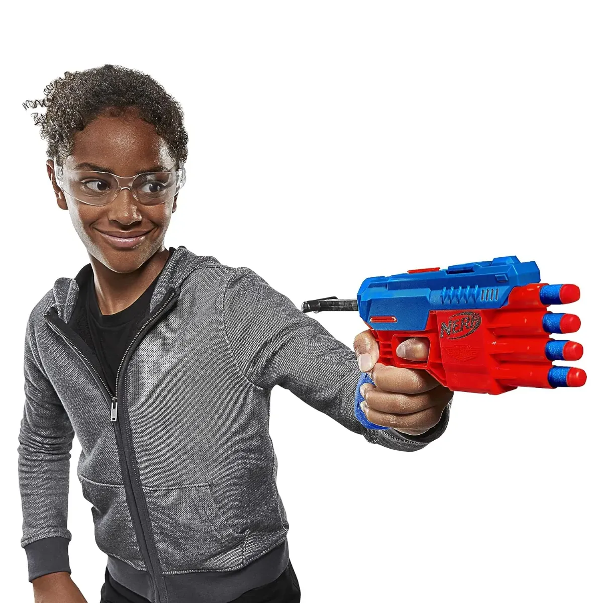 Nerf Alpha Strike Claw Dual QS-4 Blaster Set - Includes 2 Blasters and 10 Official Nerf Elite Darts - Each Blaster Fires 4 Darts in a Row photo 2