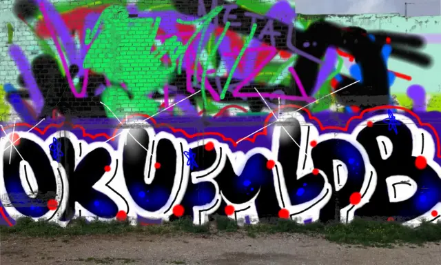 Graffiti artwork by LPBER