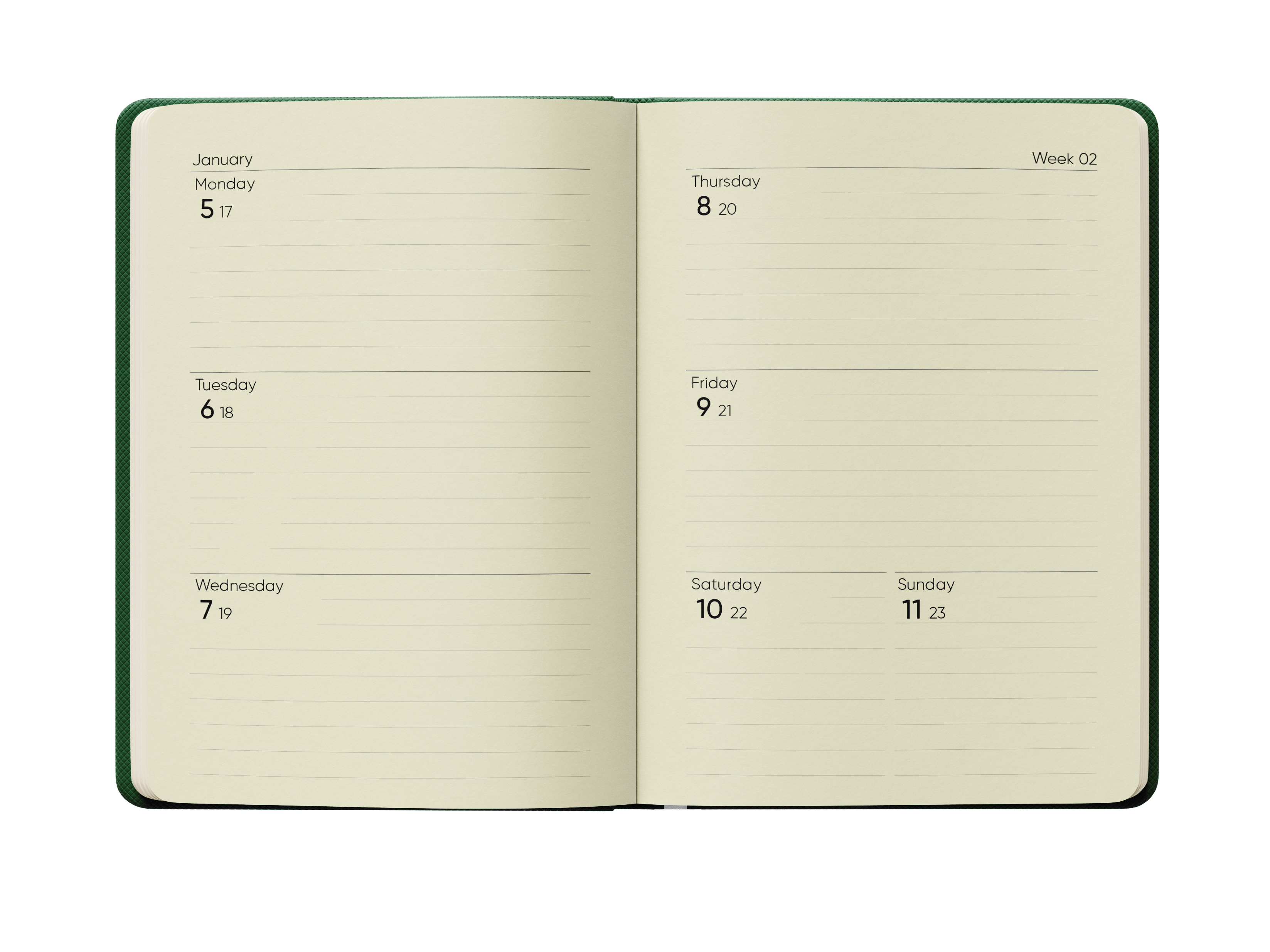 Sổ Planner 2026 - Size B7 - Nguyễn Trắc - Agenda B7 2026
