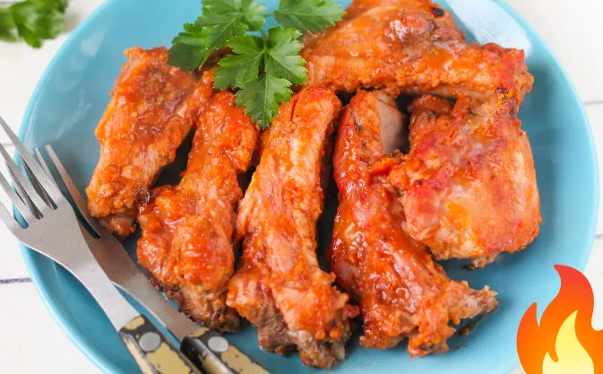 Постер Свиные ребрышки в вишневом соке