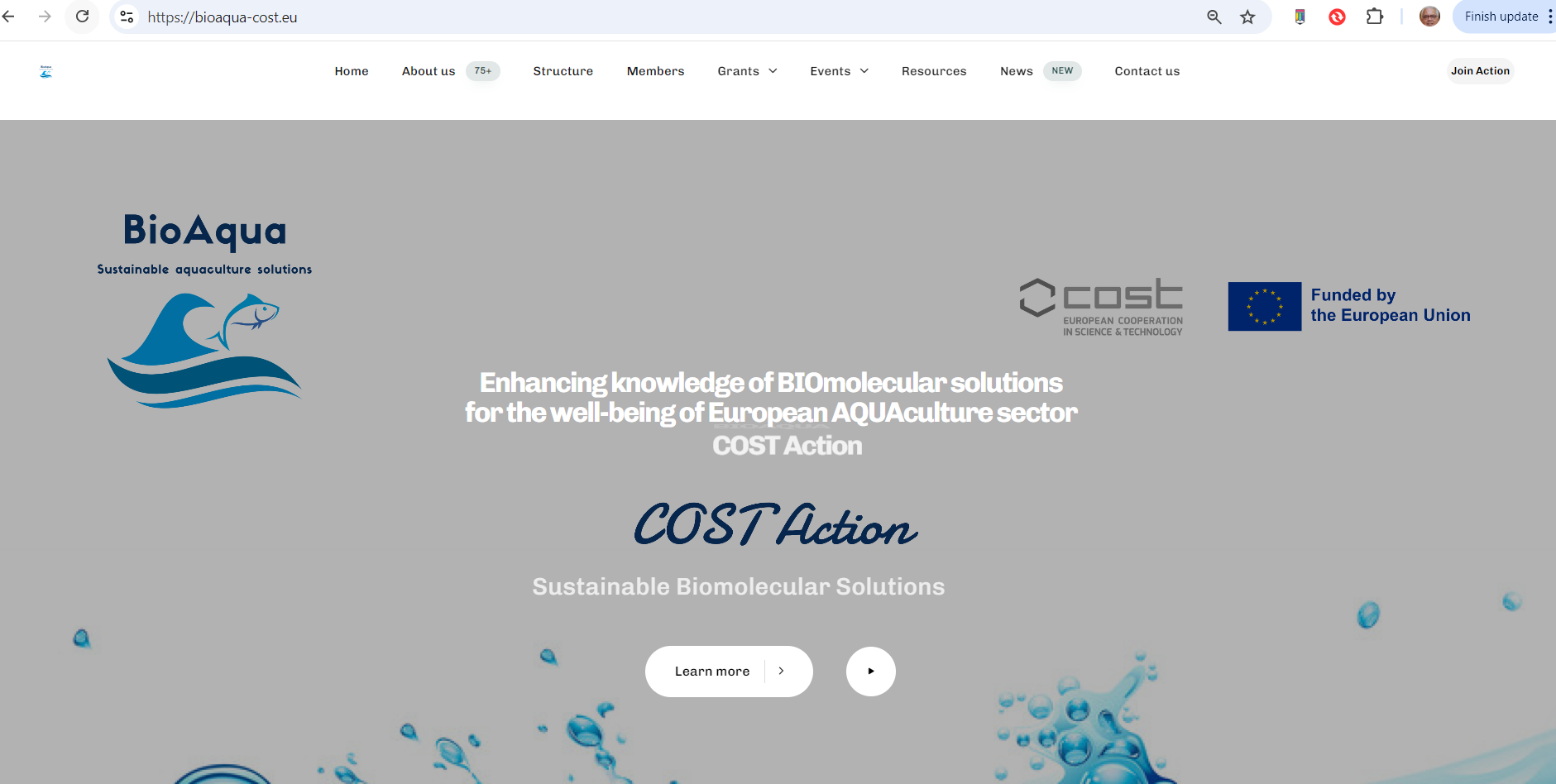 BioAqua COST Action website