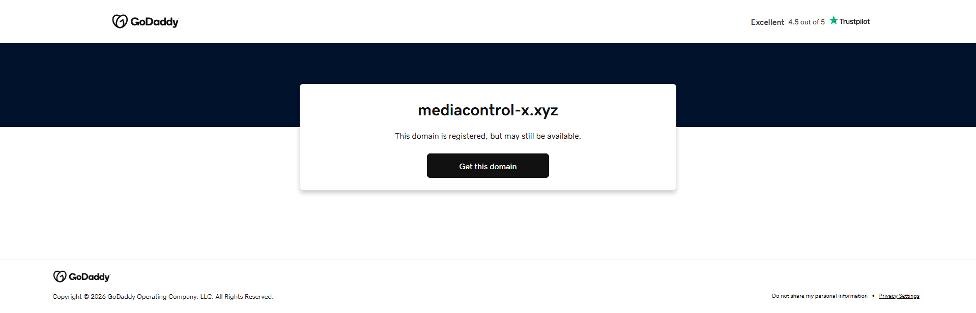 Stored capture of mediacontrol-x.xyz