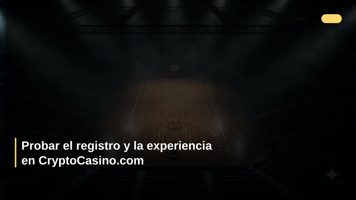 Probar el registro y la experiencia en CryptoCasino.com