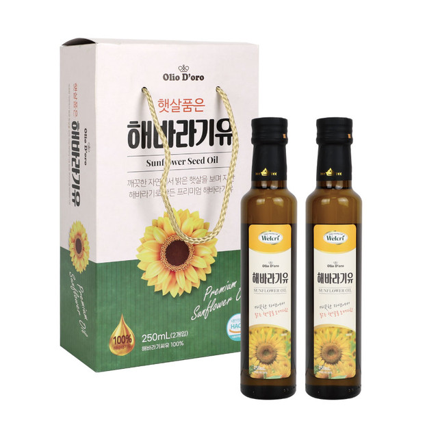 올리오도로 햇살품은 해바라기씨유 250ml 2p 메인.jpg