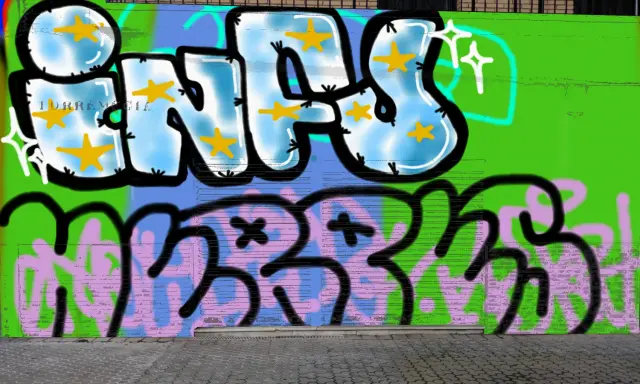 Graffiti artwork by infu