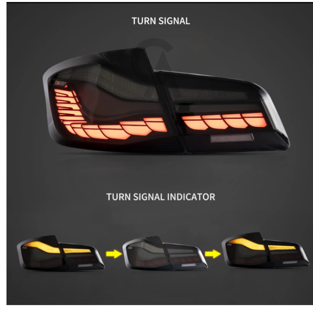 BMW 5-SERIES M5 F10/F18 LED TAILLIGHTS 2011-2017 Smoked