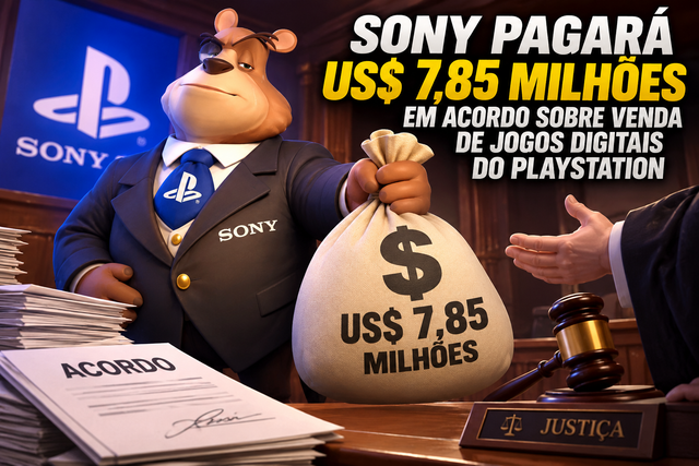 Sony pagará US$ 7,85 milhões em acordo sobre venda de jogos digitais do PlayStation