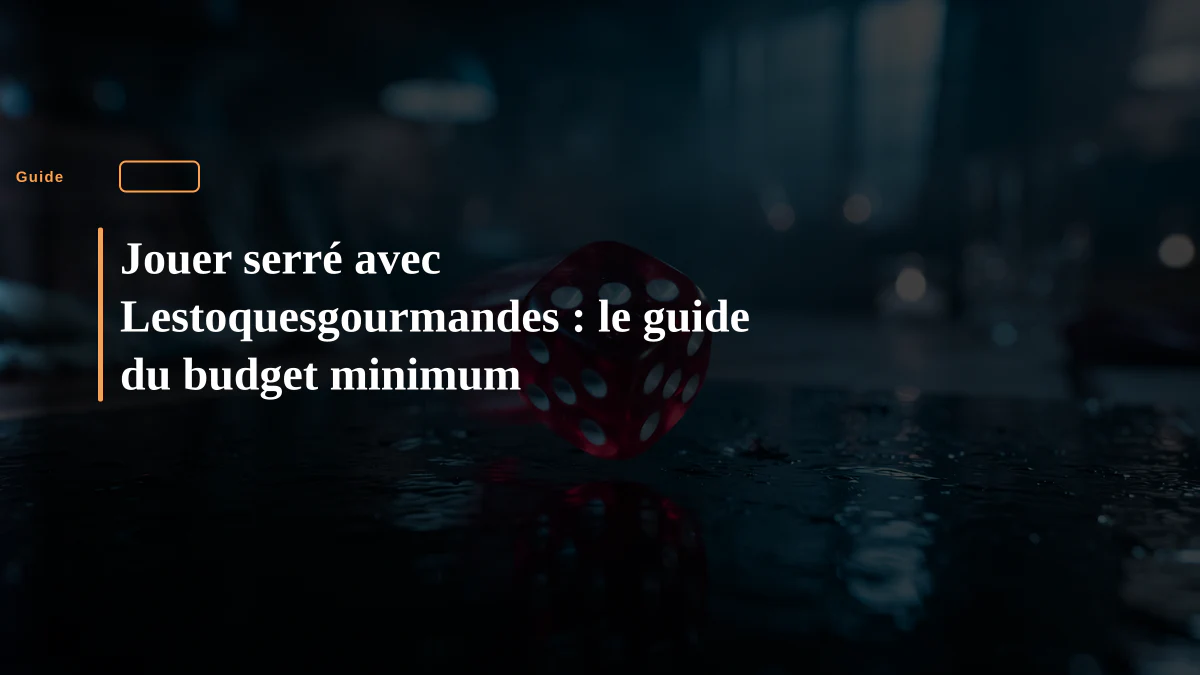 Jouer serré avec Lestoquesgourmandes : le guide du budget minimum