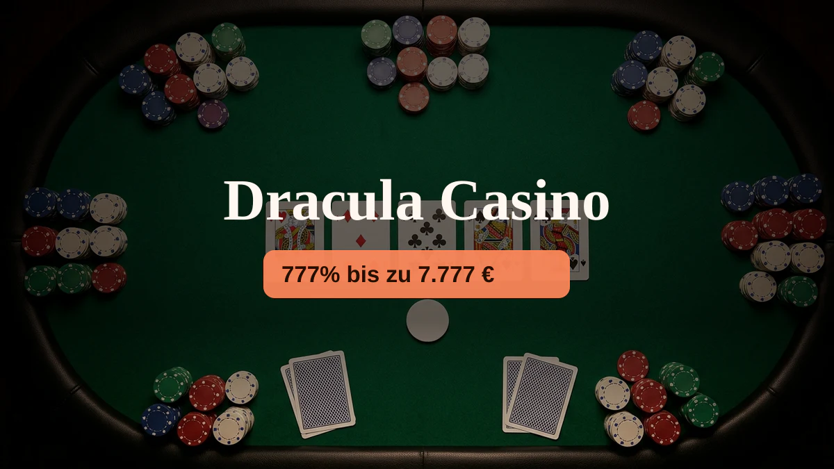 Dracula Casino — Willkommensbonus 777% bis zu 7.777 €, Zahlungen: Skrill, Neteller, Sofort, Bitcoin, Ethereum