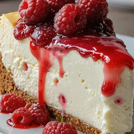 White Chocolate Raspberry Cheesecake Happiness