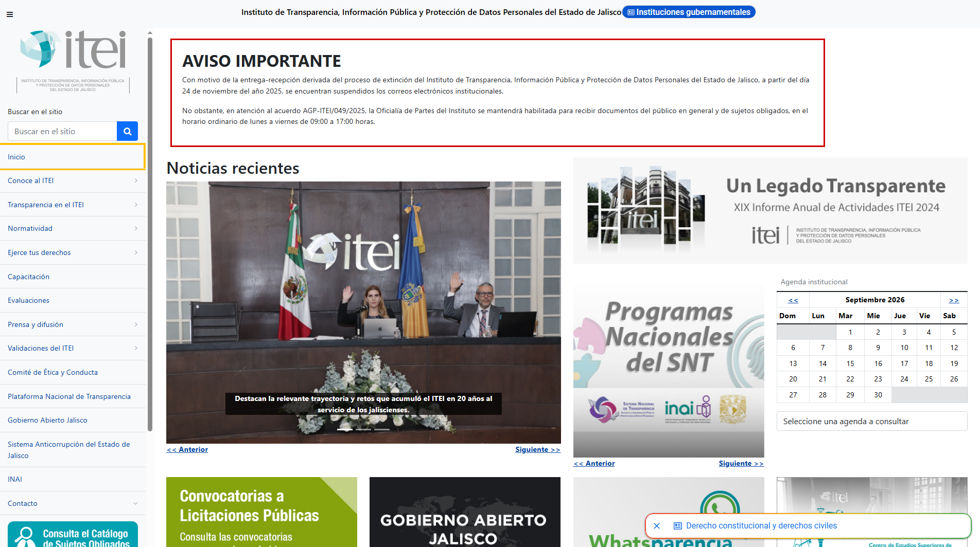 Stored capture of itei.org.mx