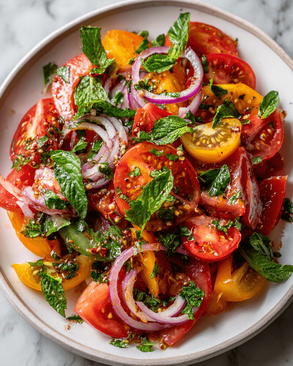 Summer Basil Tomato Salad step photo