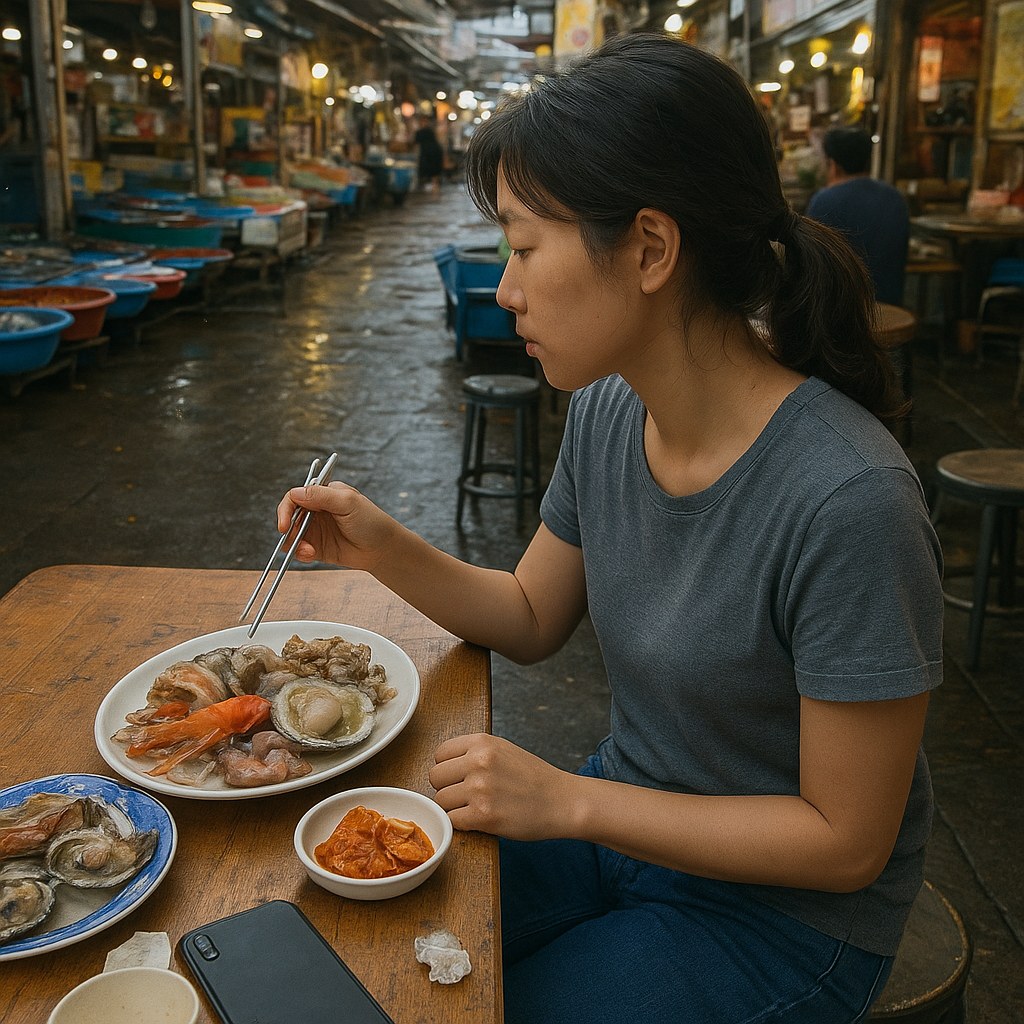 busan seafood market dinner