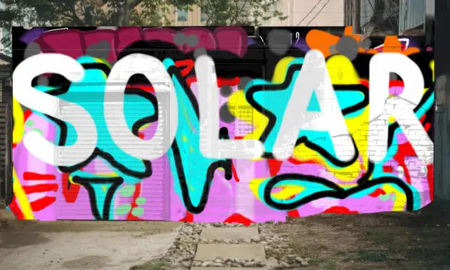 Graffiti artwork by SOLAR