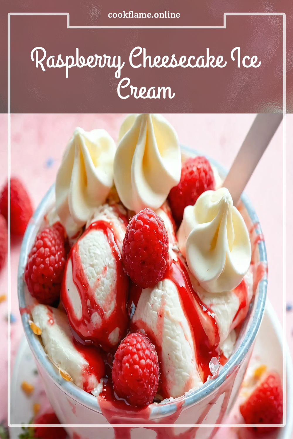 Raspberry Cheesecake Ice Cream