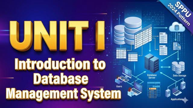 Unit 1 – Introduction to Database Management System