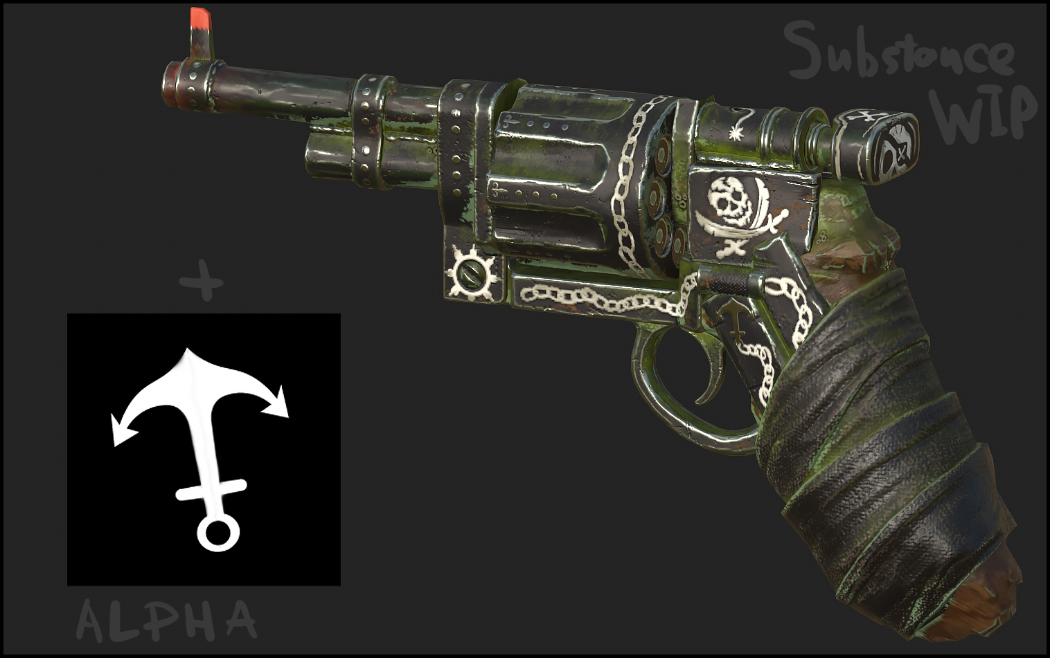 Optomizer Revolver Rust Steam Workshop::Old Pirate Revolver (Cut Sights)
