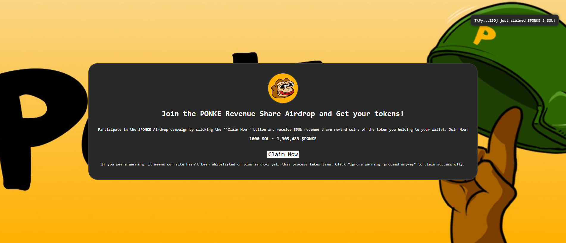 Forensic screenshot of [REDACTED] showing the phishing page layout