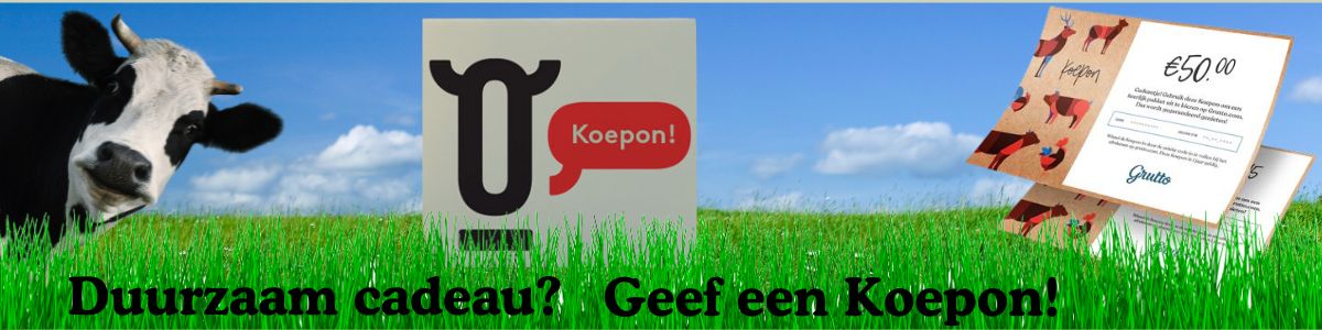 Vlees kopen bij de boer uit Nederland Geef een Koepon cadeau en steun de boer - De duurzame vlees cadeaubon voor een groene toekomst - www.Vleeskopenbijdeboer.nl