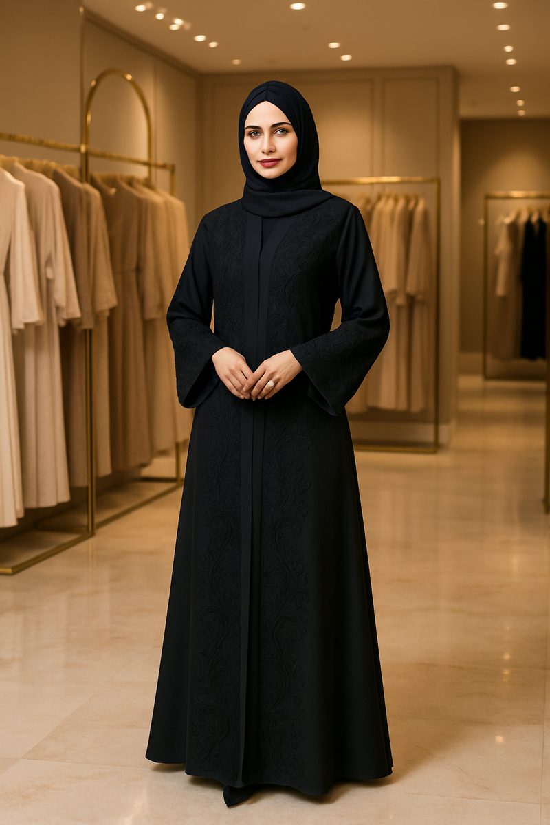 تنسيق عباية خليجية عصرية محتشمة