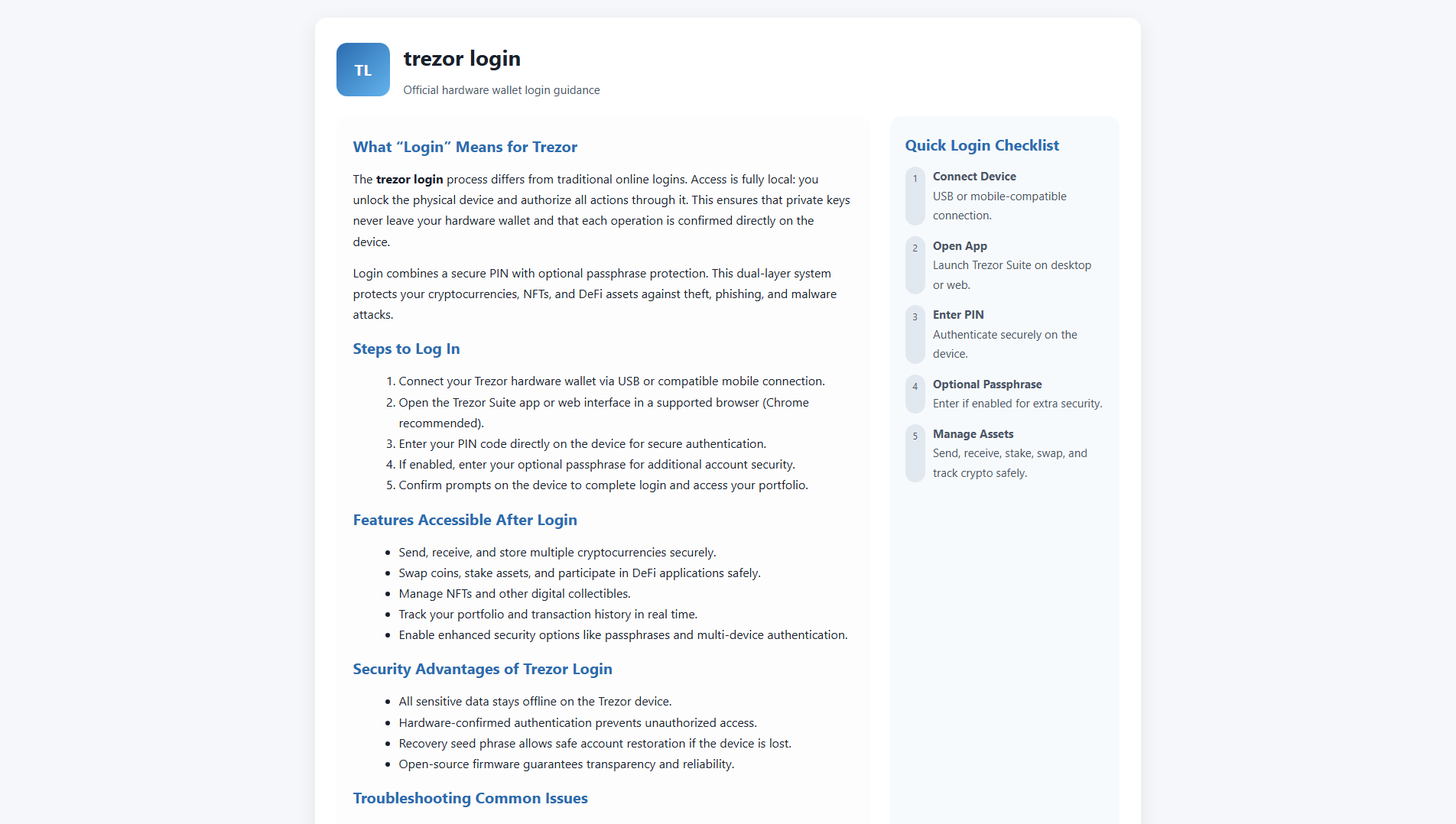 Stored capture of trezr-log.pages.dev