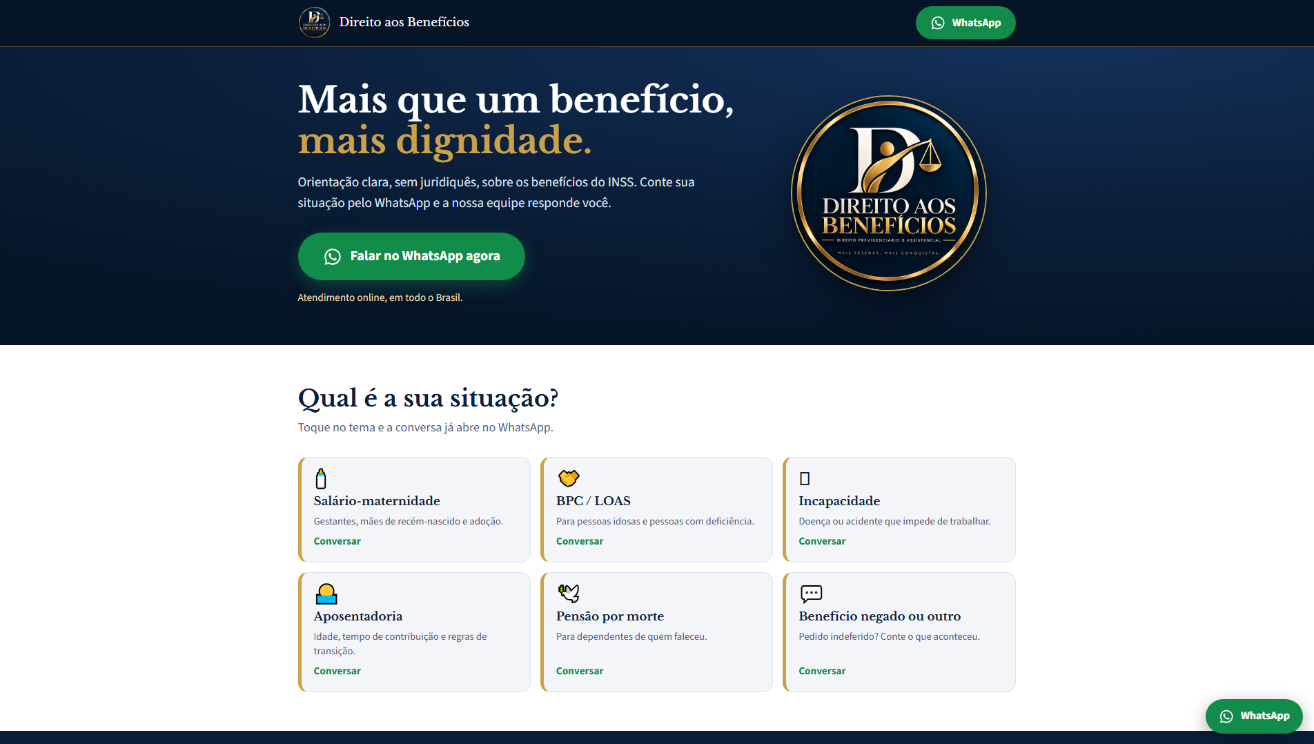 Stored capture of direitoaosbeneficios.com.br