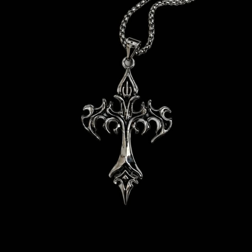 Chrome fire heart chain