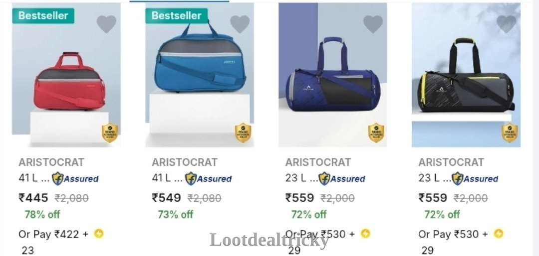 Aristocrat Duffel Bags – Amazing Price Drop @ 445