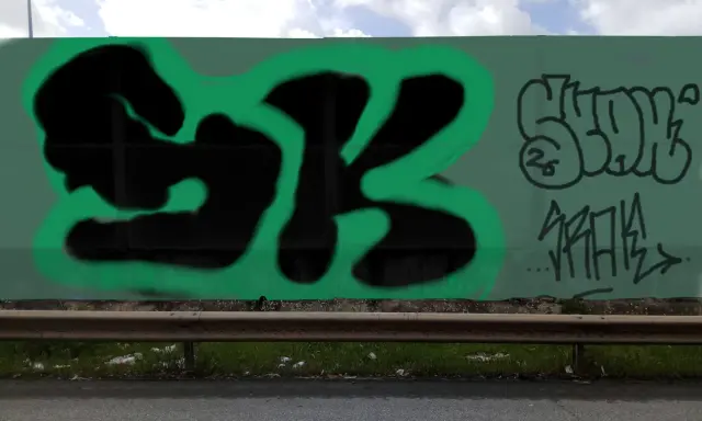 Graffiti artwork by SRAK