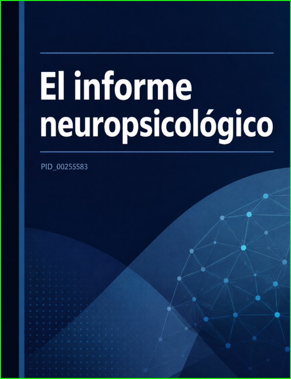 Portada del manual de informe neuropsicológico