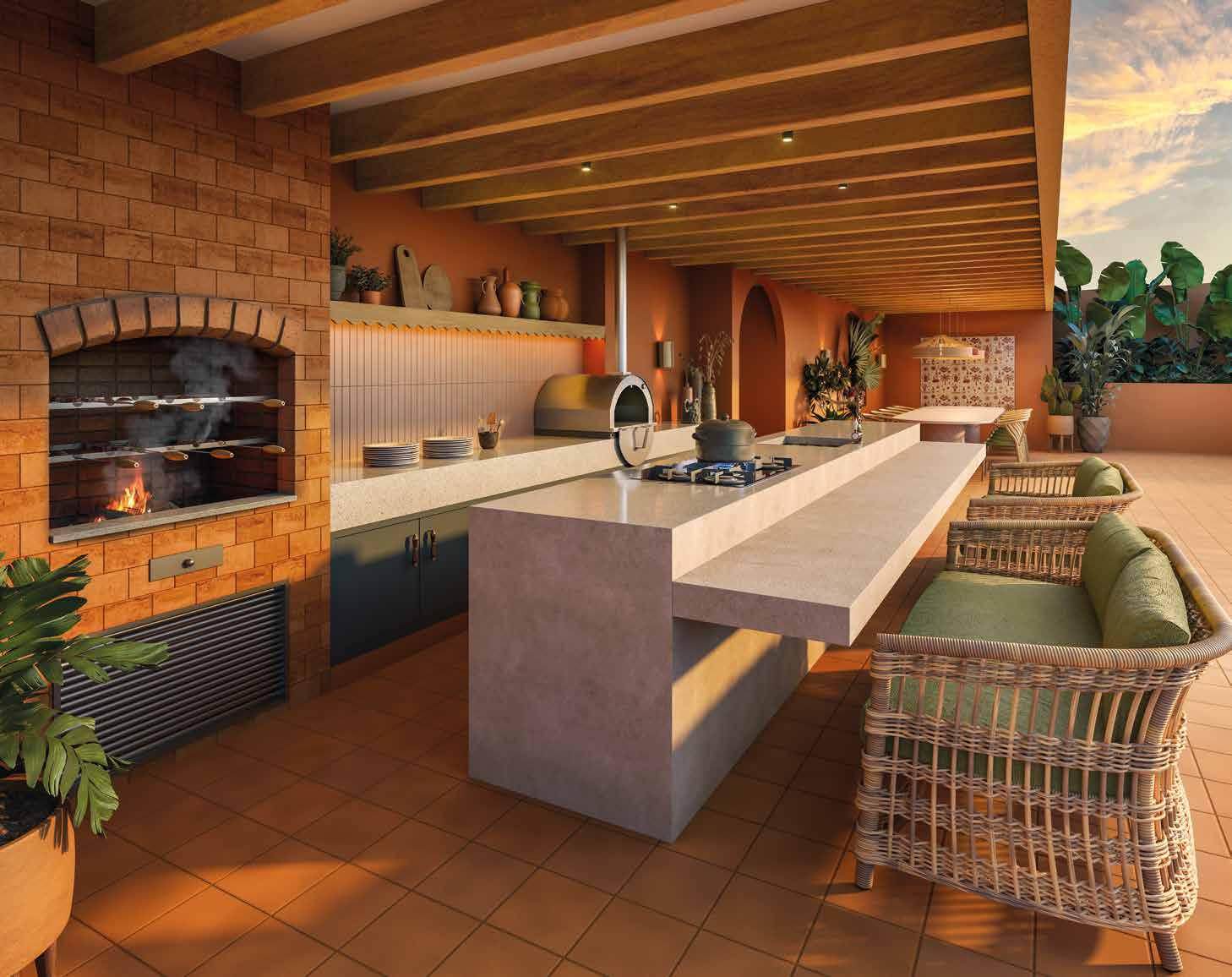 Espaço gourmet no Gaví Gávea