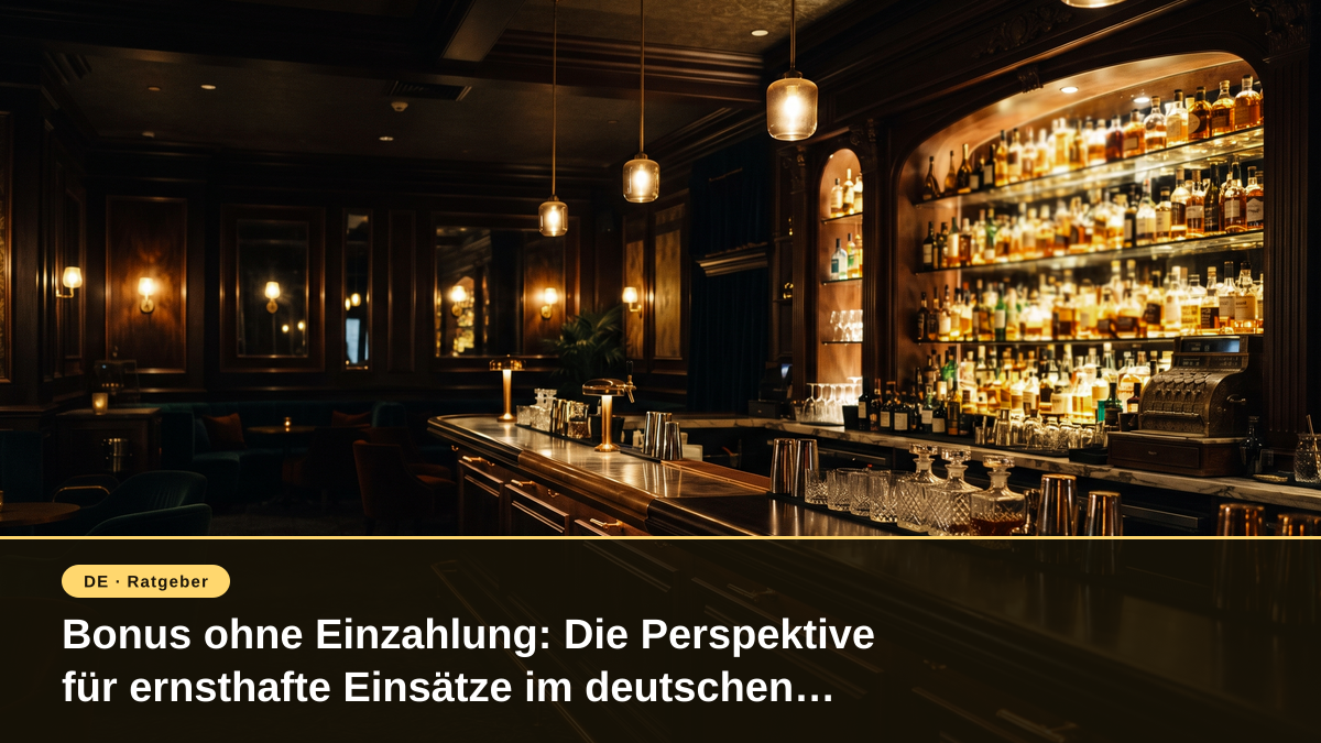 Bonus ohne Einzahlung: Die Perspektive für ernsthafte Einsätze im deutschen Markt