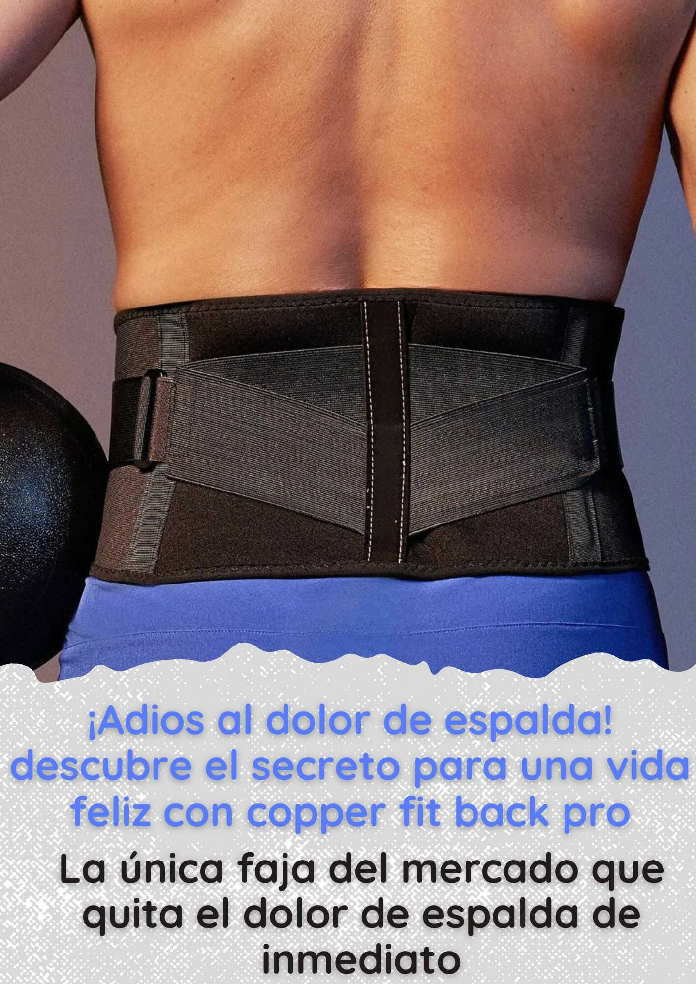 Cinturón Faja Lumbar Copper Fit: Alivio y Soporte para tu Espalda