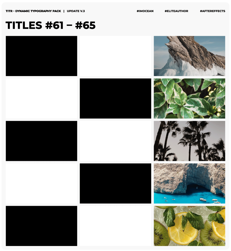 TITR | Dynamic Typography Pack - 20