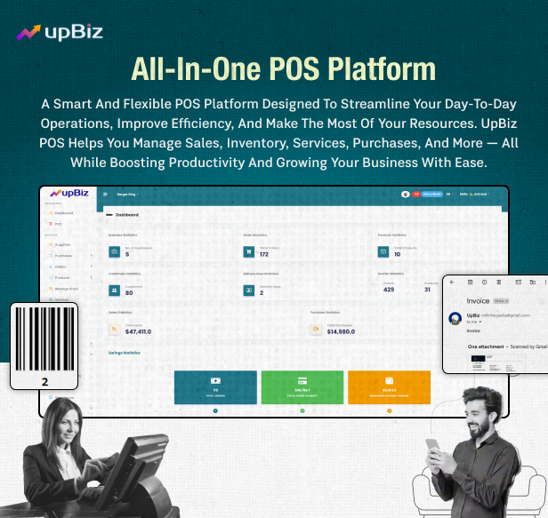 upBiz POS ( Point of Sale ), Inventory, Accounting, Invoicing for Small / Medium Businesses